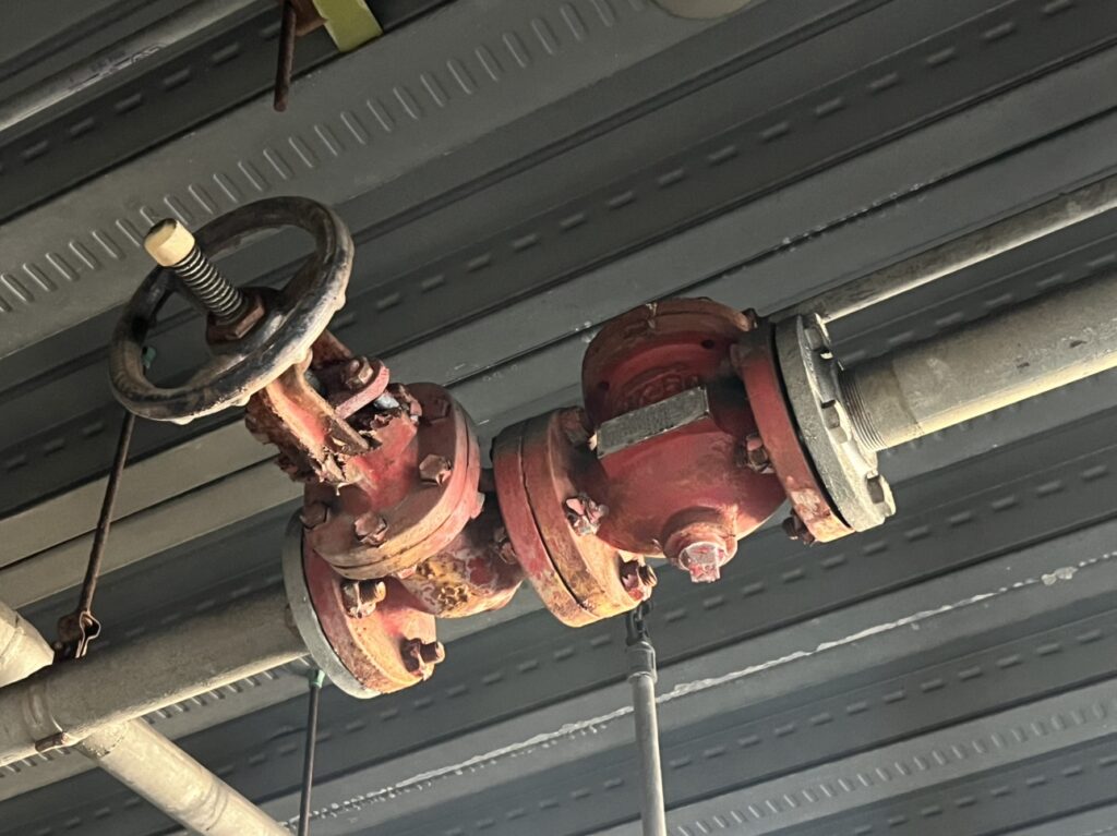 一斉開放弁更新工事