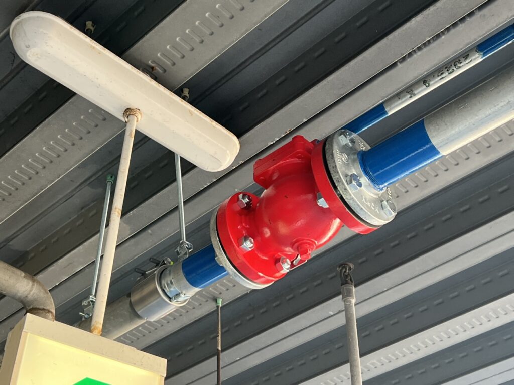 一斉開放弁更新工事