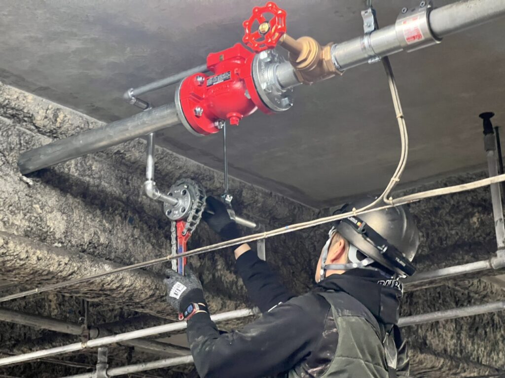 一斉開放弁更新工事