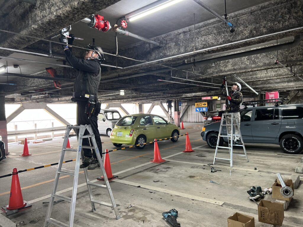 一斉開放弁更新工事