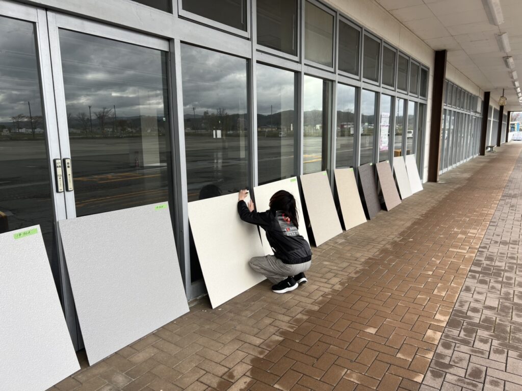 外壁用塗り板（見本板）製作