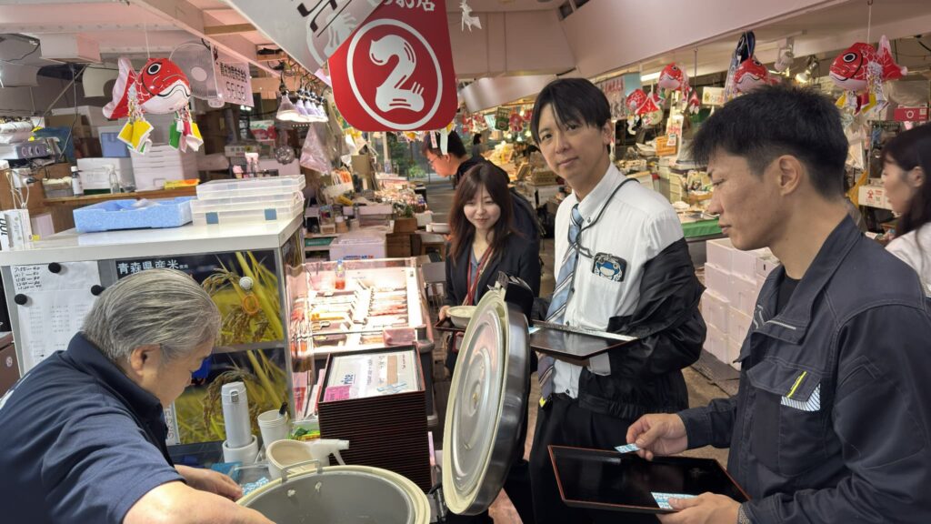 仕事終わりは青森名物「のっけ丼」