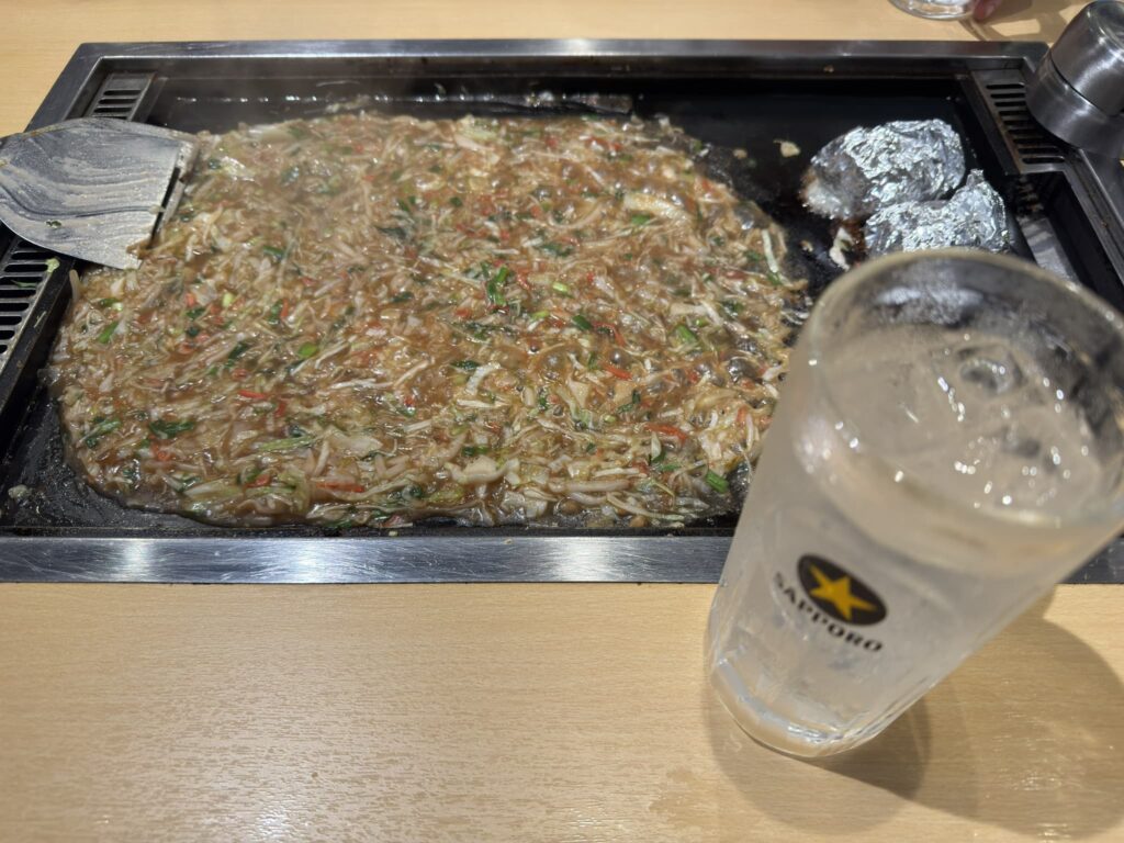 赤羽駅前もんじゃ焼き！